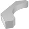 Ekena Millwork 4-in. W x 26-in. D x 34-in. H Legacy Architectural Grade PVC Knee Brace BRCP04X26X34LEC - alternate 4